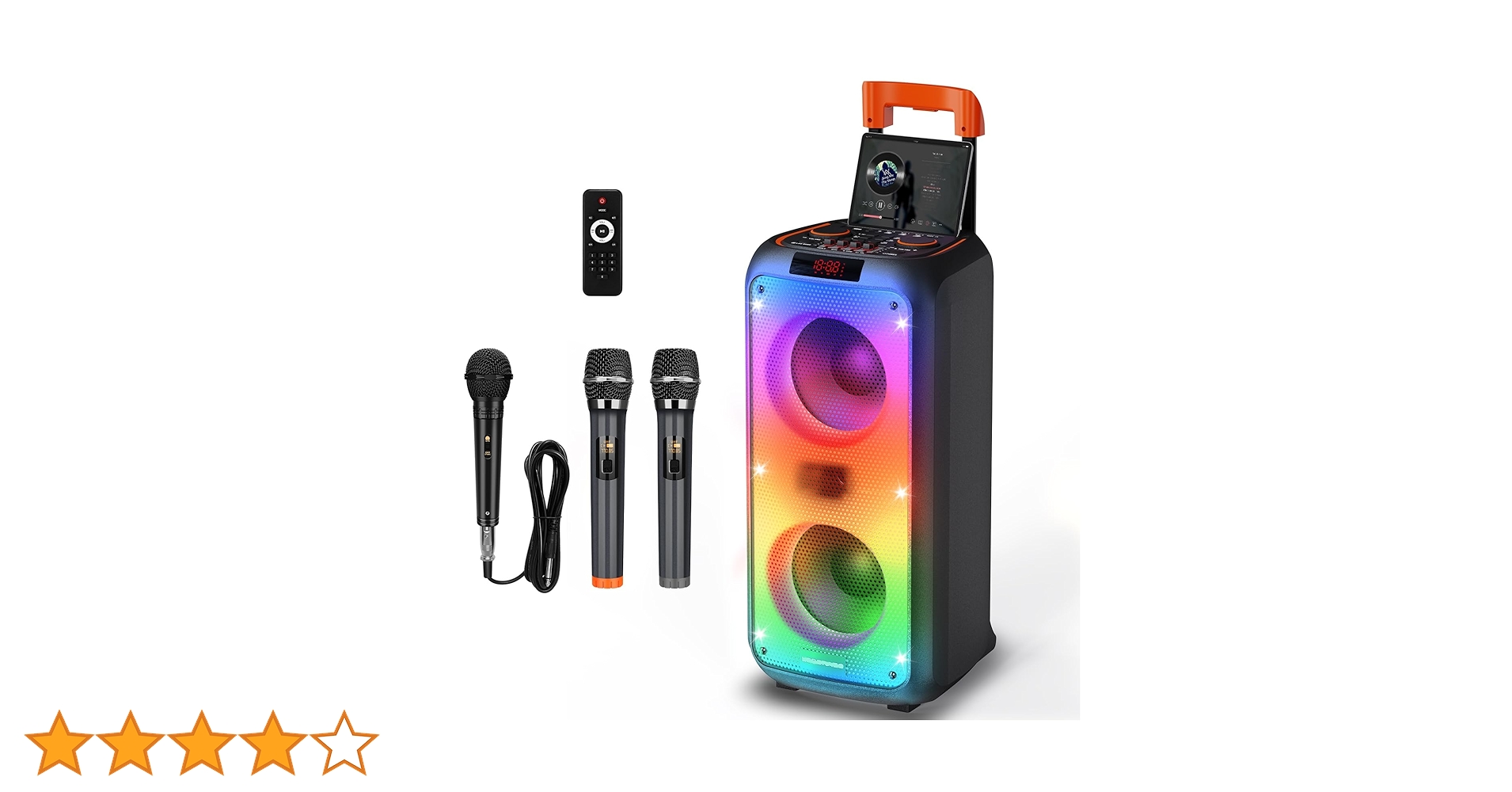 【新品未使用】カラオケセット ワイヤレスマイク スピーカーセット 8000mAh Amazon.co.jp: カラオケセット 家庭用 ワイヤレスマイク スピーカー